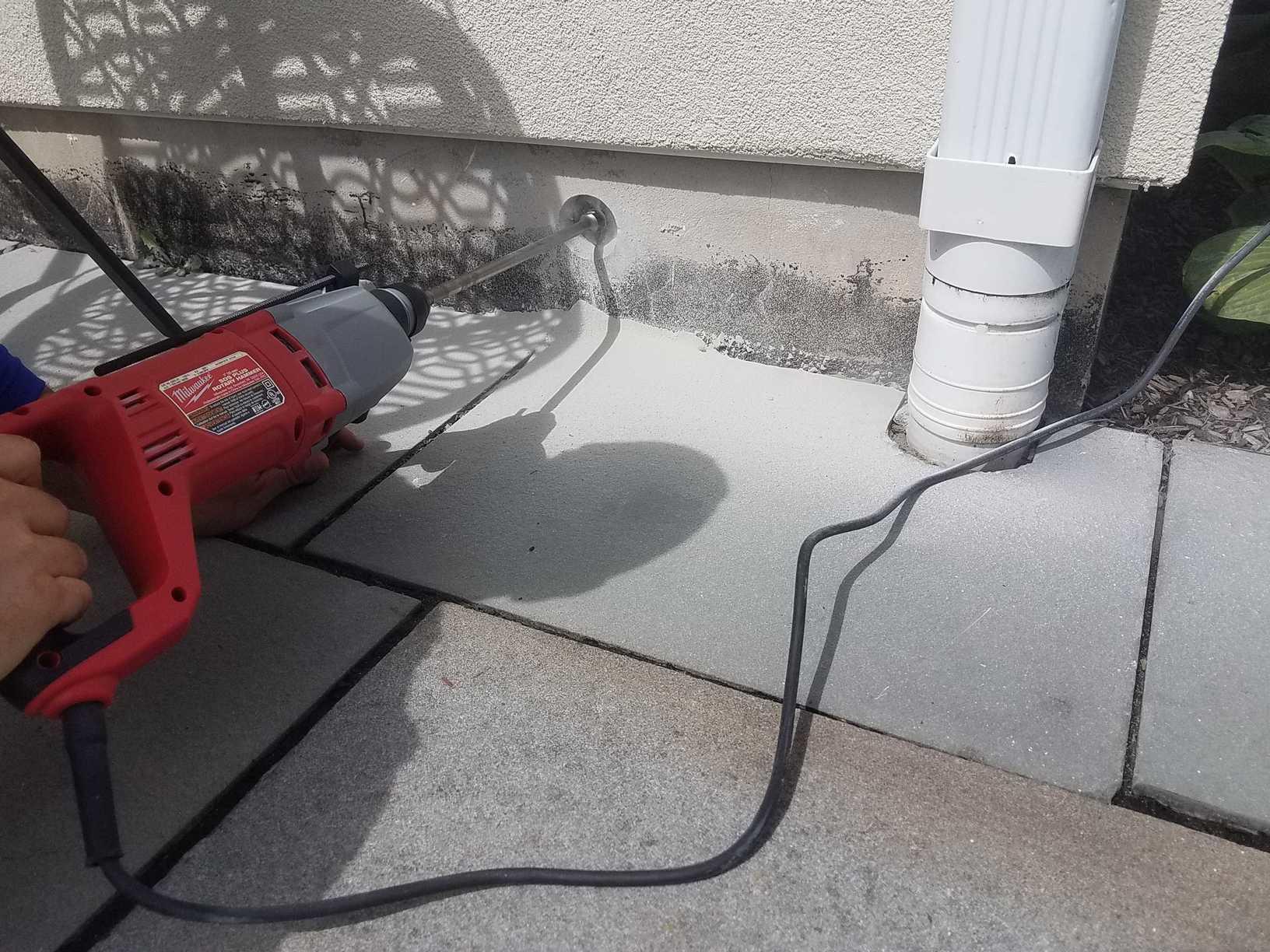 Crawl Space Encapsulation Cowleys installs New Sump Pump in Hopewell Township, NJ Drilling