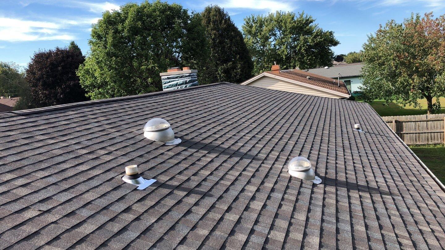 Roof Replacement Asphalt Shingle Roof Replacement in Janesville, WI Sky Tubes