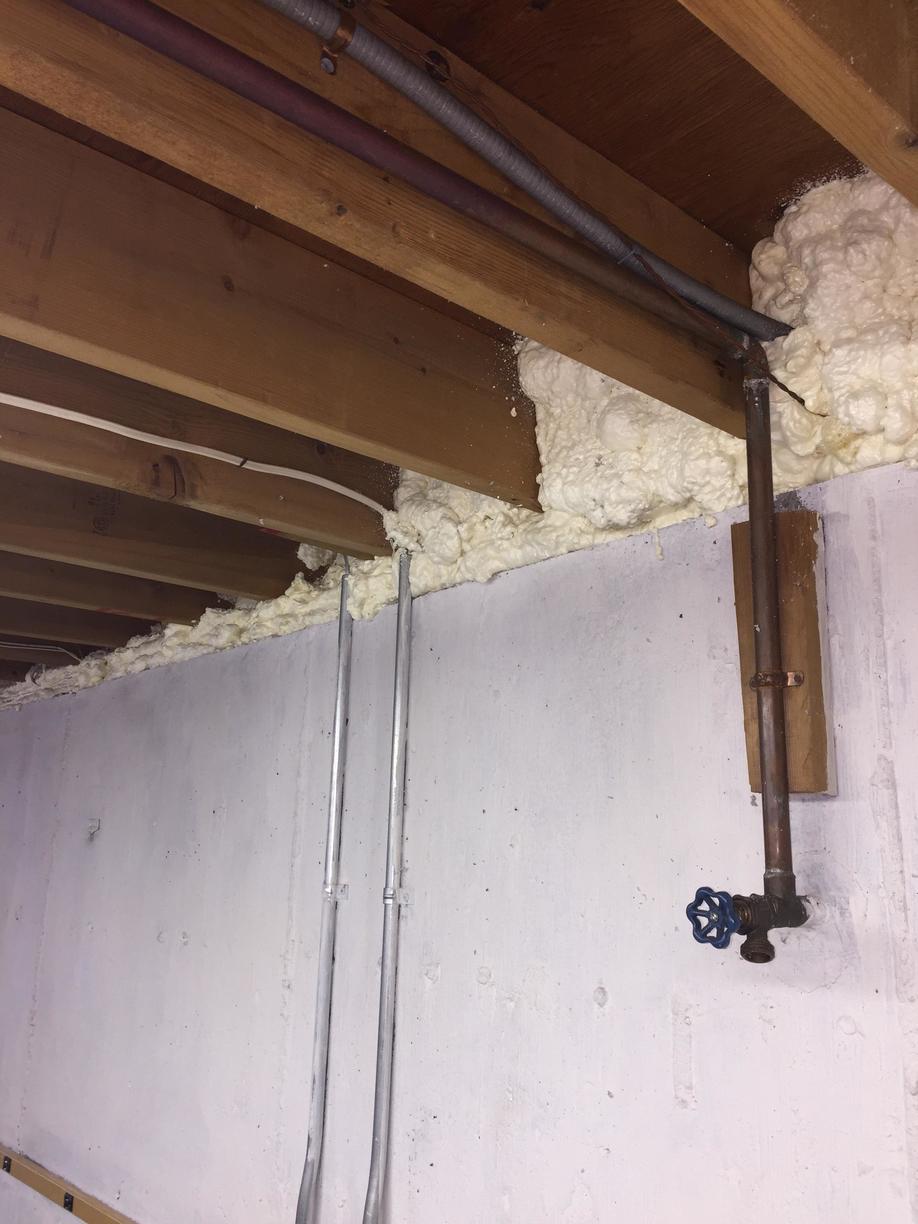 Triple H Insulation Heating Cooling Spray Foam Insulation Spray Foam At Rim Joists
