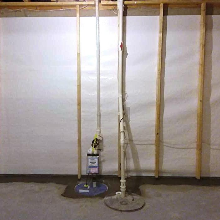 Basement Waterproofing Existing Sump Upgraded and a New Sump