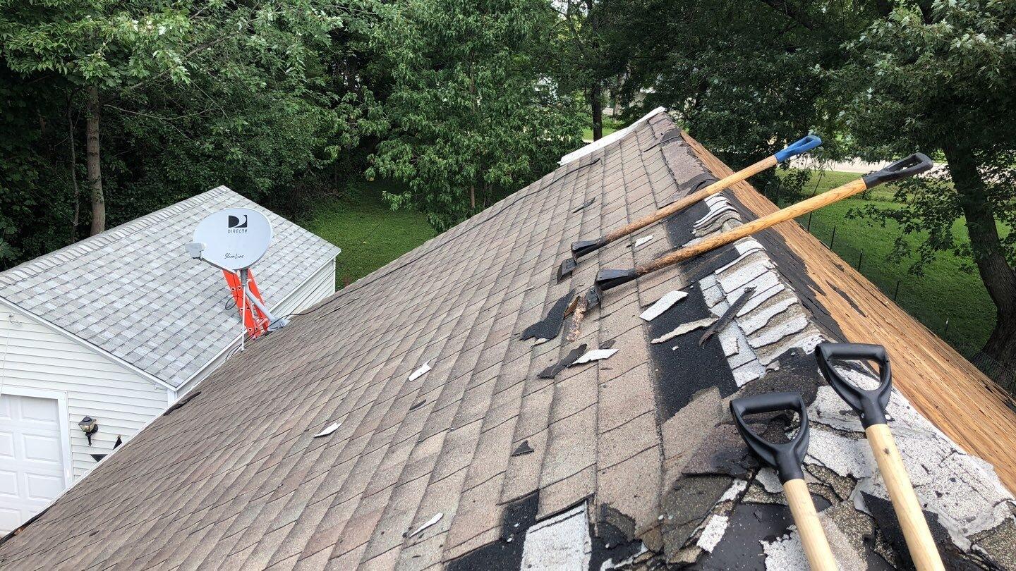 Roof Replacement Roof Replacement After Hail Damage in Machesney Park