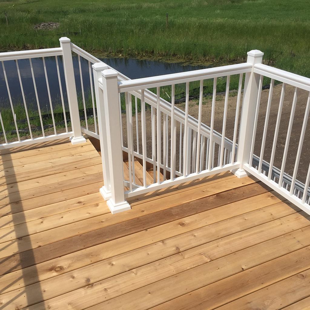 Handrail Installations in Leesburg, VA White Handrails Installed on