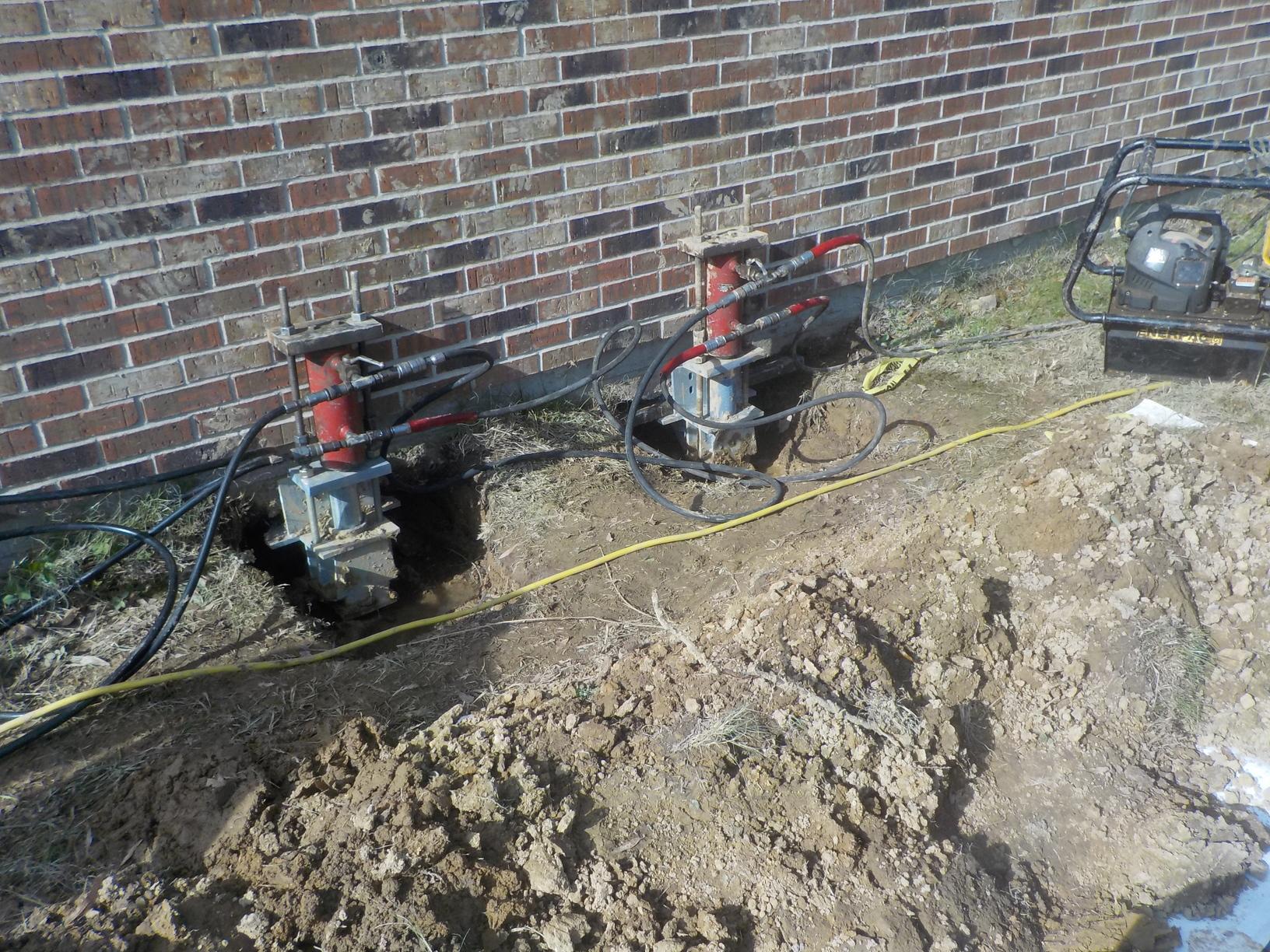 Foundation Repair in Summertown TN Hydraulic Push Piers