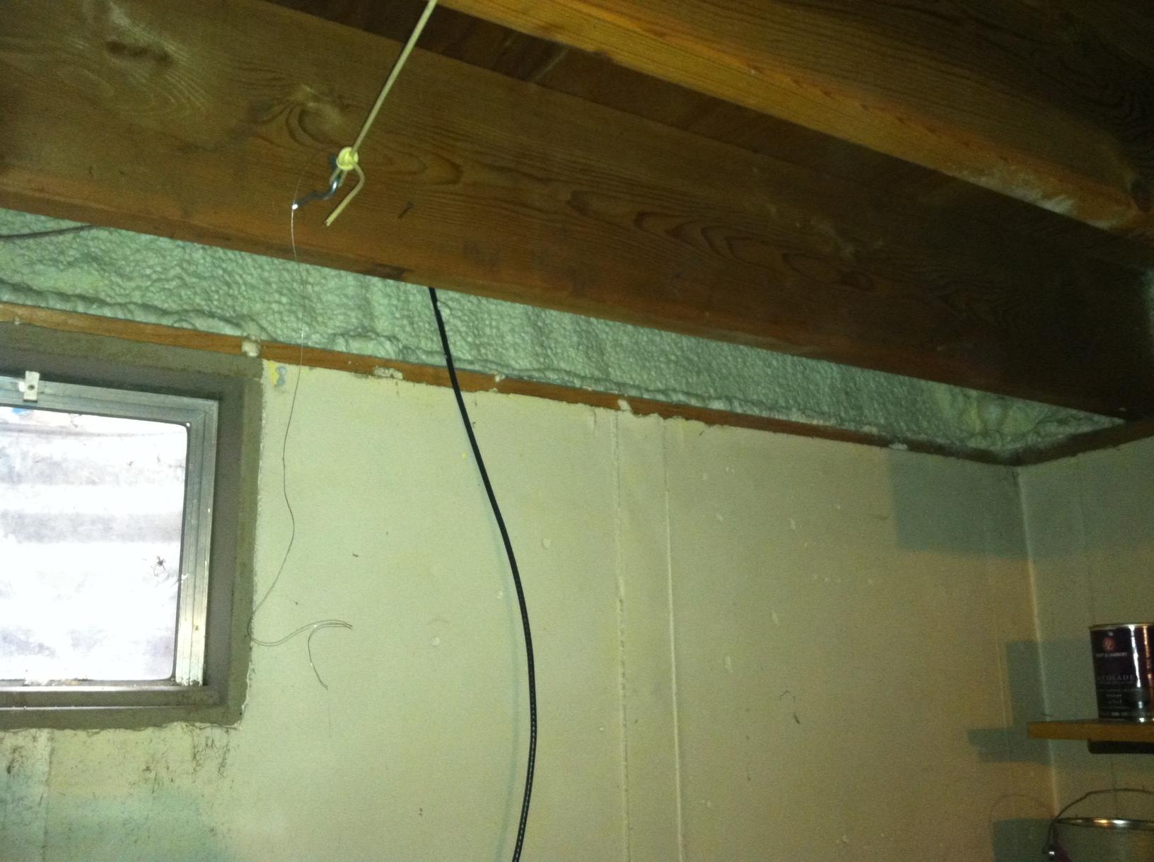 Spray Foam Insulation Rim Joist Sealing in the Fox Valley Area