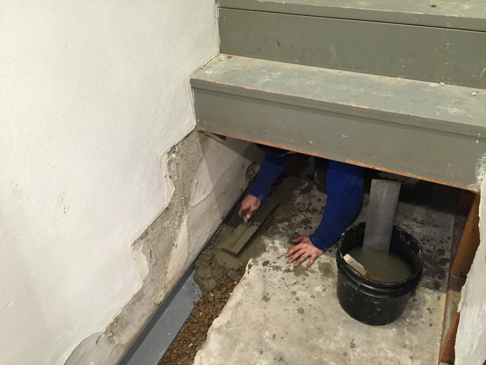 Basement Waterproofing Wet Basement Granite City IL Basement Stairs