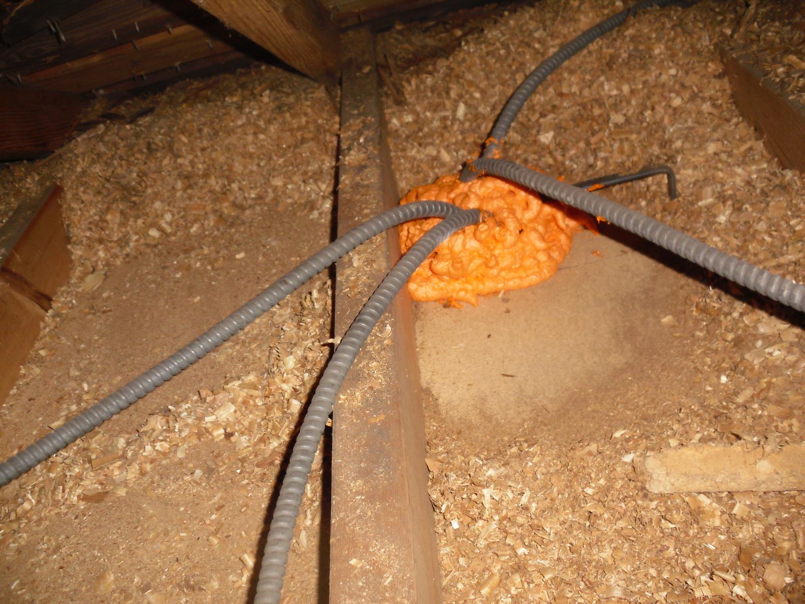 Spray Foam Insulation Electrical Wiring