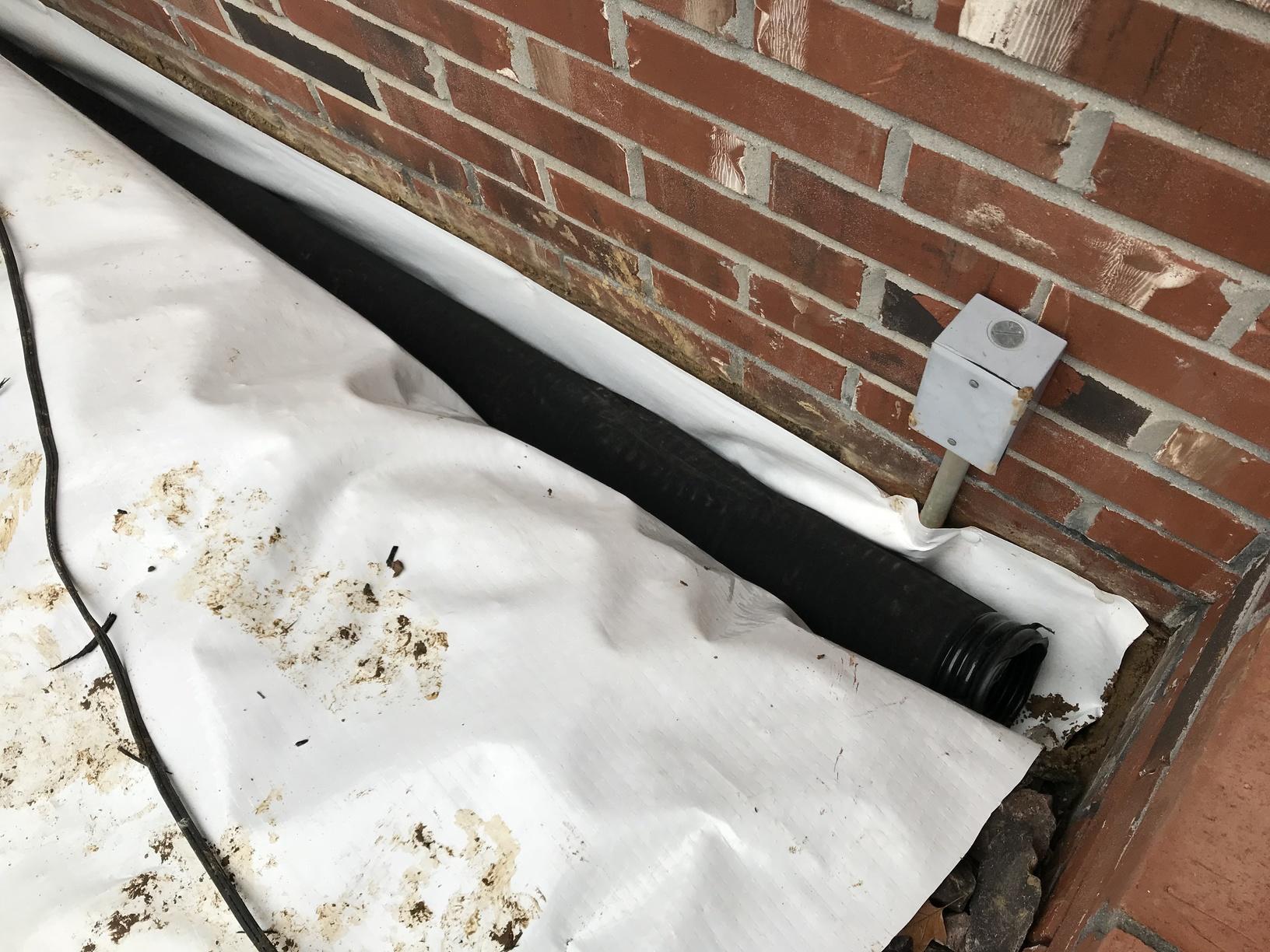 Basement Waterproofing Sill Plate Leak in Maryville, IL Sock Drain Tile