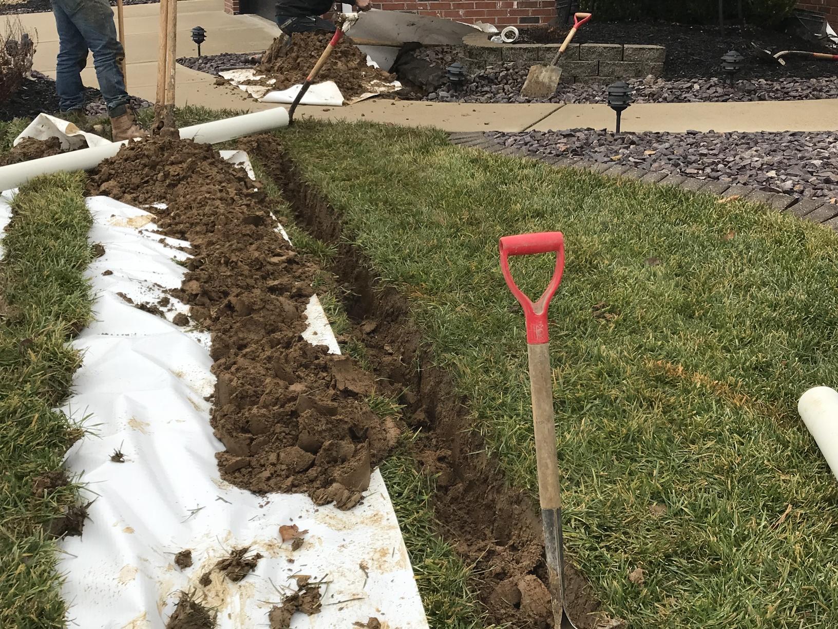 Basement Waterproofing Sill Plate Leak in Maryville, IL Down Hill