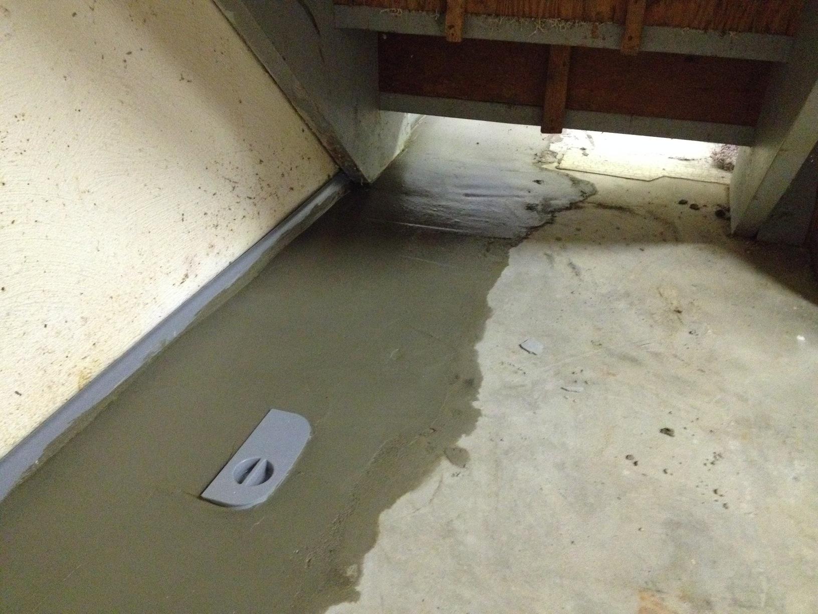 Basement Waterproofing Double System in Affton, MO Inspection Port