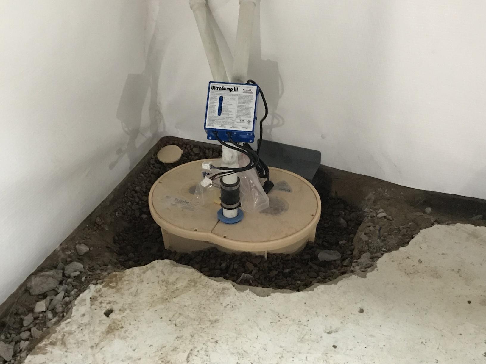 Basement Waterproofing Brick Basement in Collinsville, IL Sump Pumps