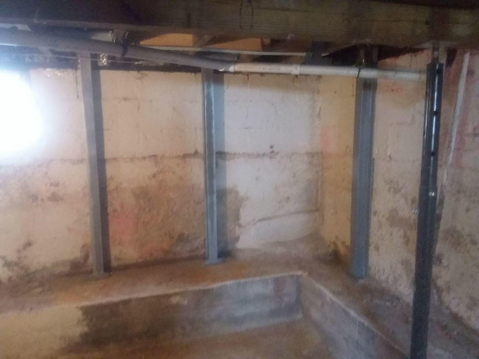 Foundation Repair Water Damaged Walls Strengthen by PowerBraces in