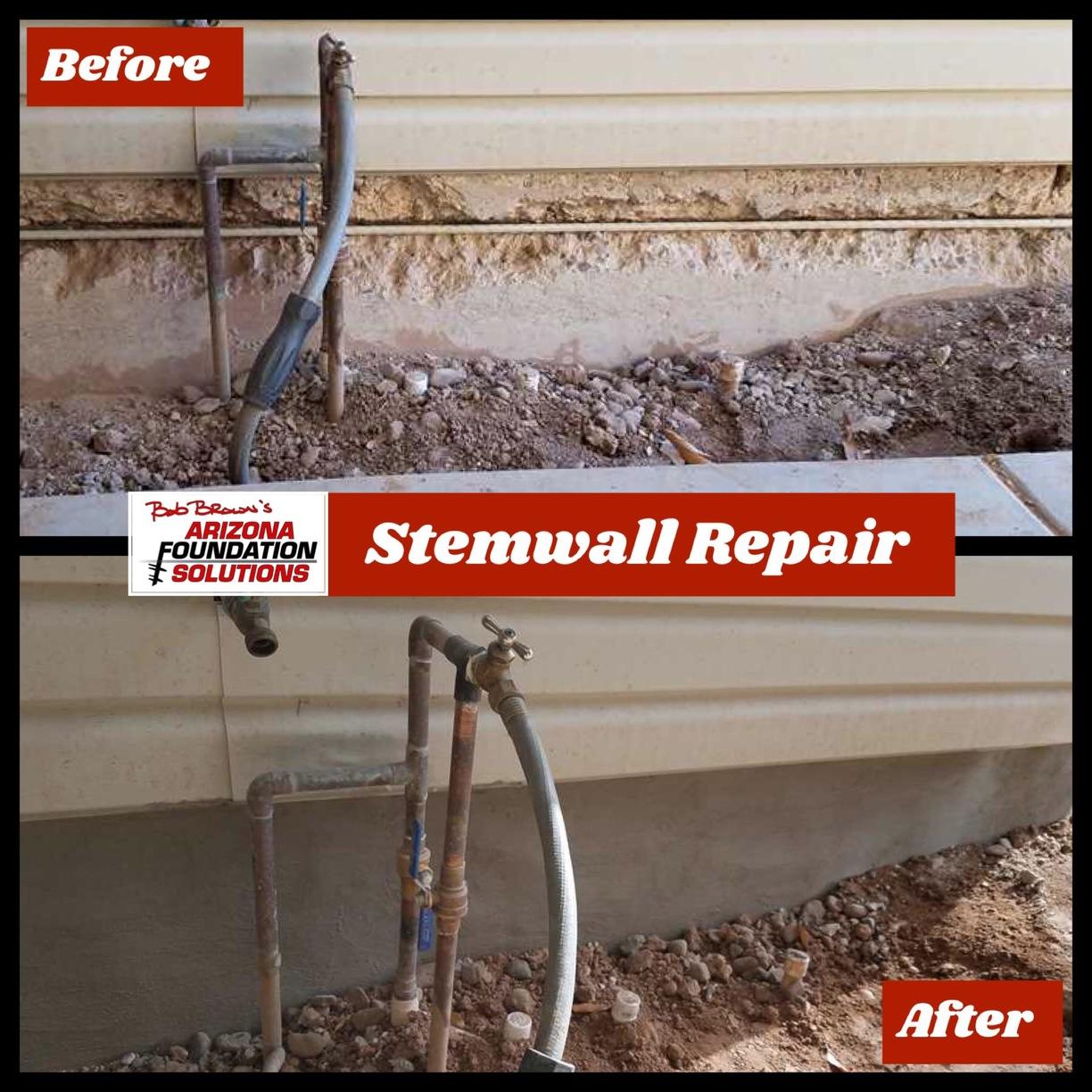 Arizona Foundation Solutions Stem Wall Repair Photo Album Gilbert