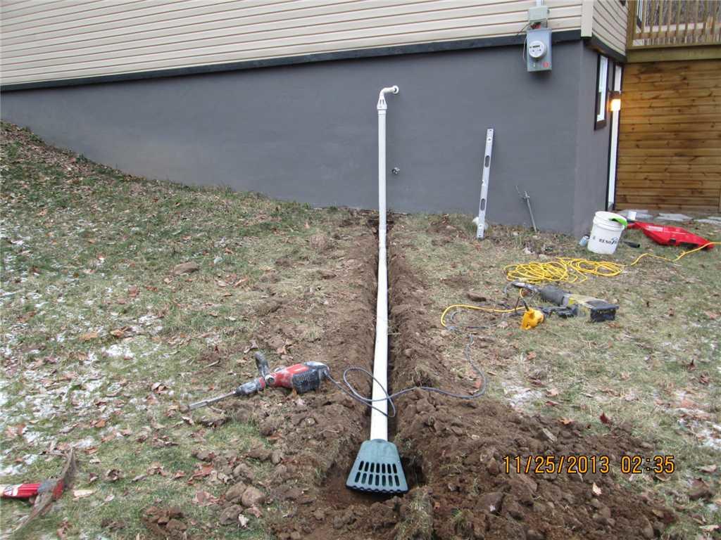 Basement Waterproofing A basement waterproofed in BrownsburgChatham
