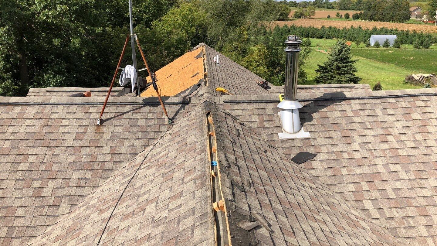 Shingle Roof Replacement in Darien, WI Tear Off