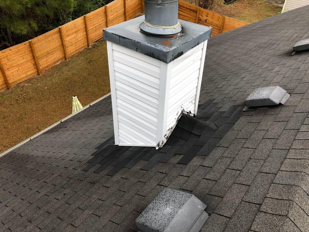 Roofing Services Roof Replacement In College Park Ga Before Chimney