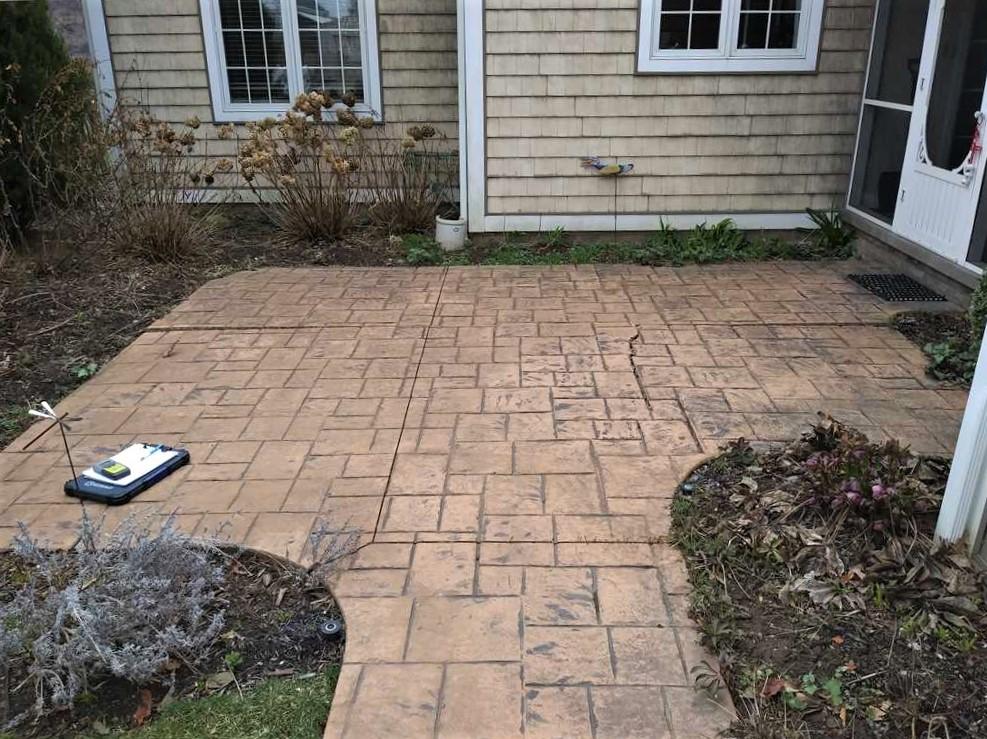 Baker's Waterproofing Photo Album Lifting and Leveling an Uneven Patio in Beaver, PA