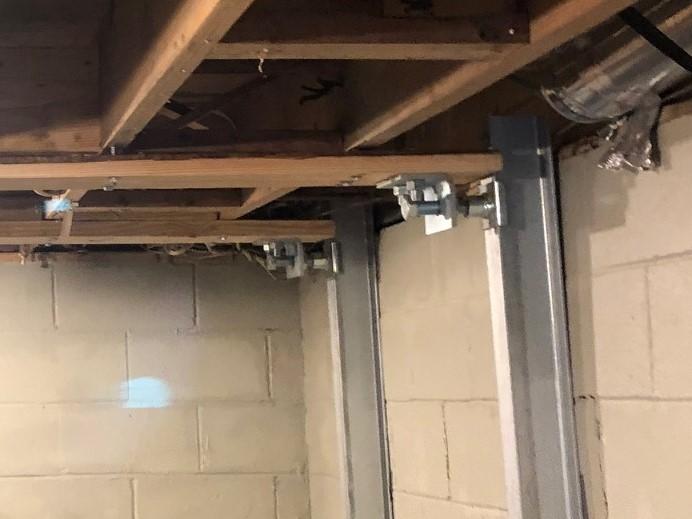 PowerBraces used to stabilize foundation walls in Lexington, KY