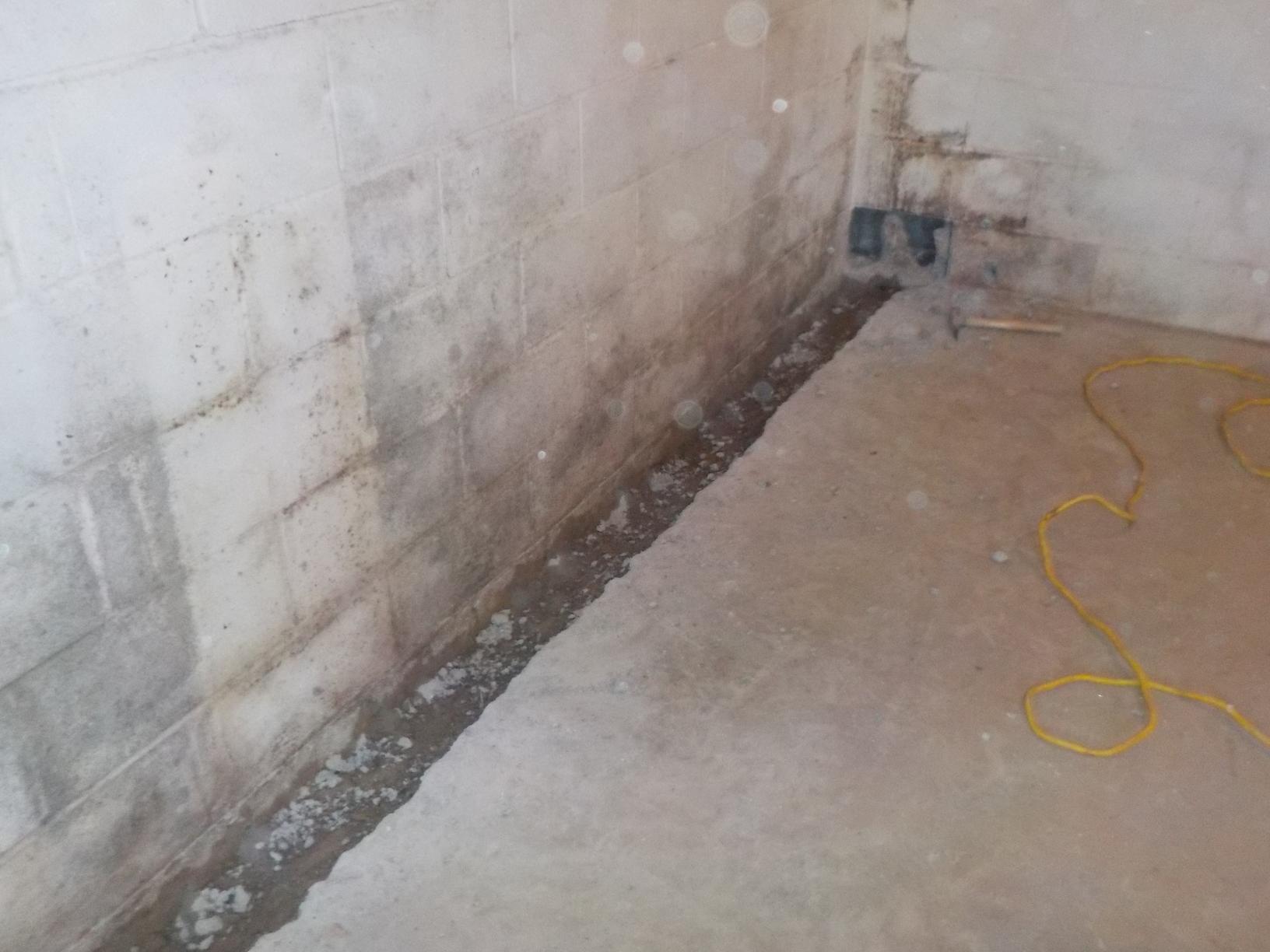 Basement Waterproofing - TrenchDrain Basement Waterproofing in ...
