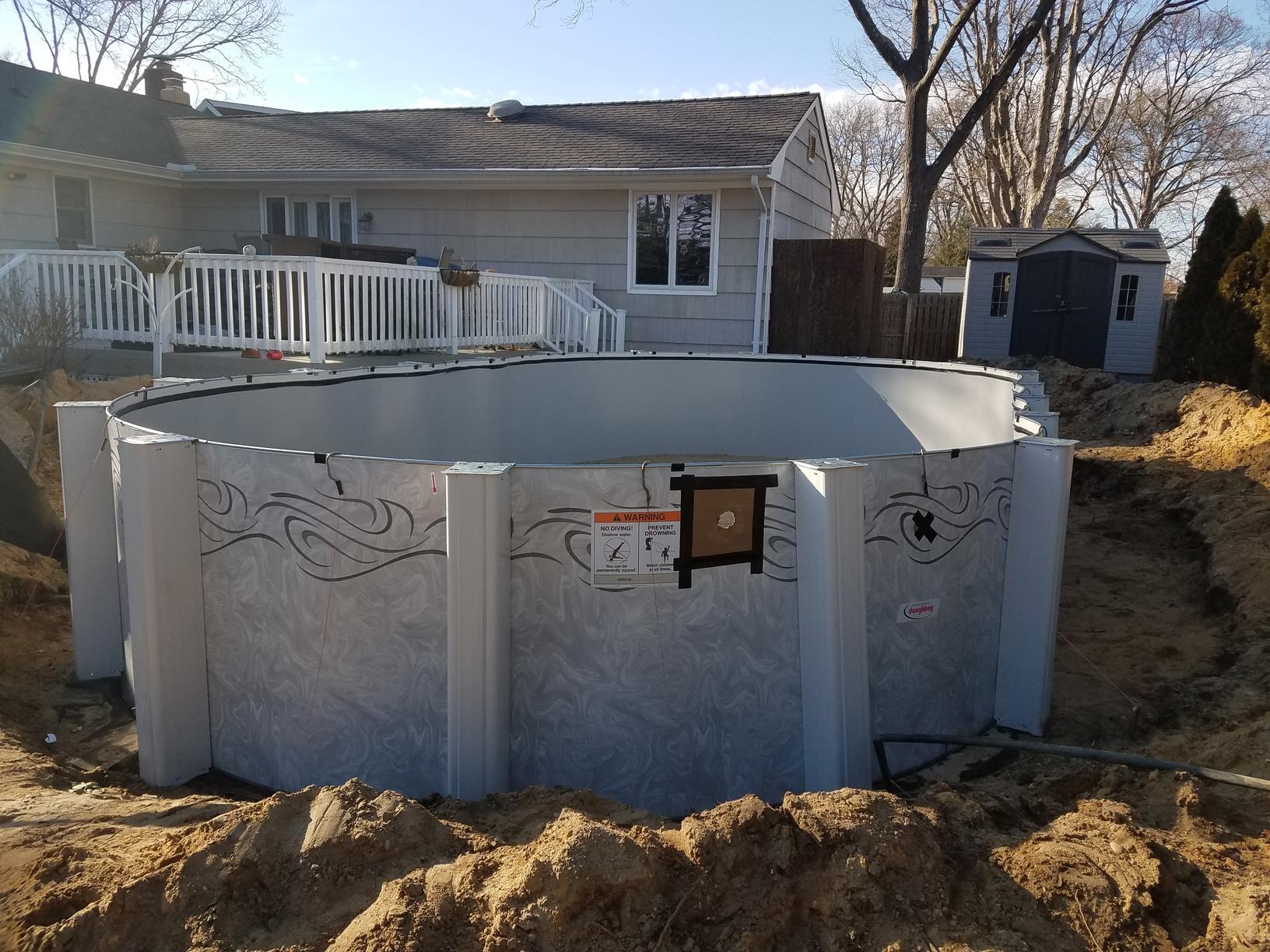 doughboy pool setup