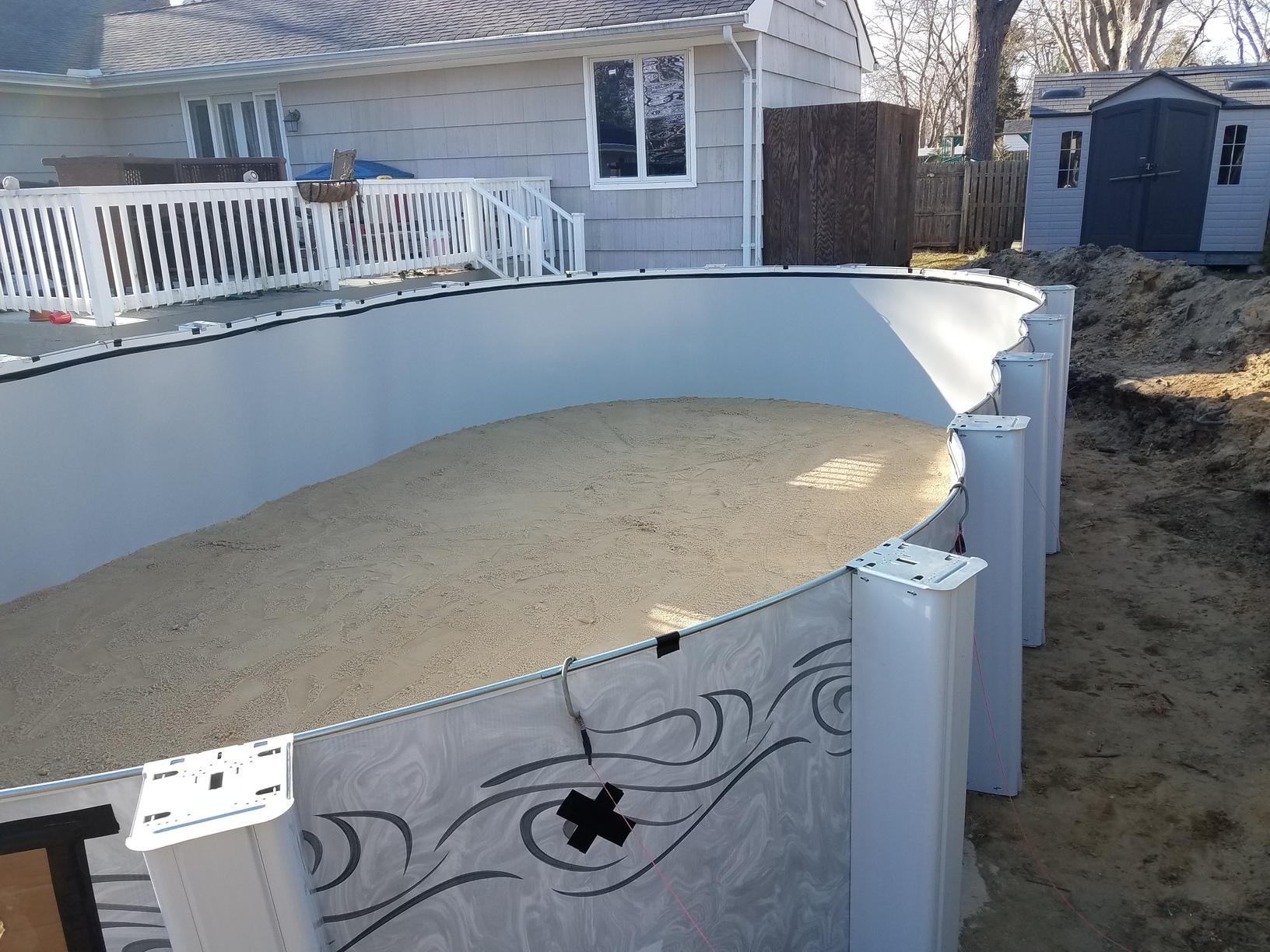doughboy pool setup