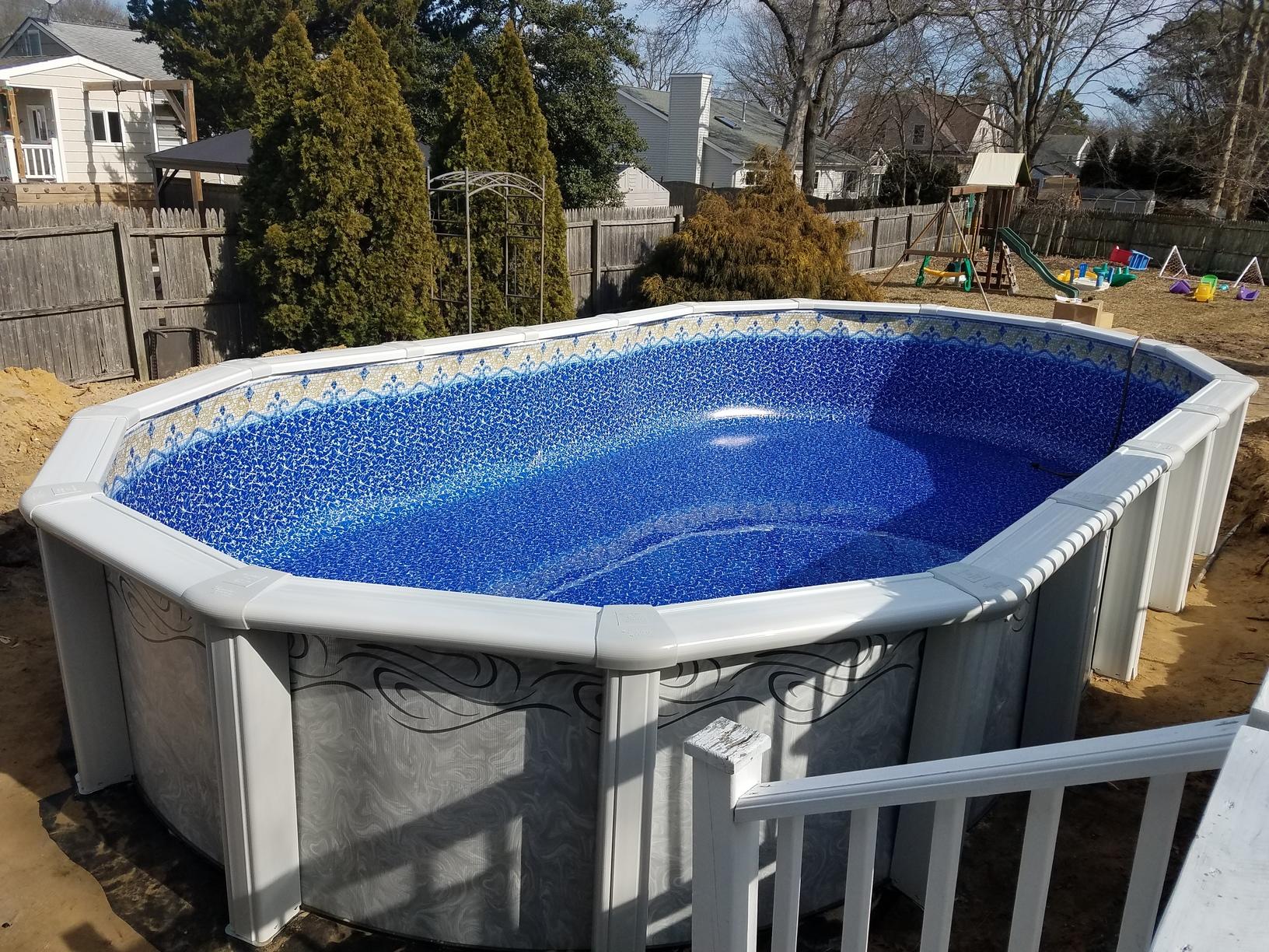 doughboy pool setup