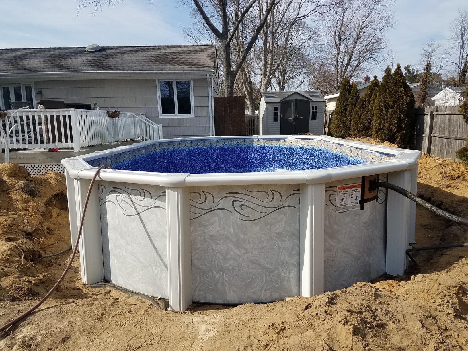 doughboy pool setup