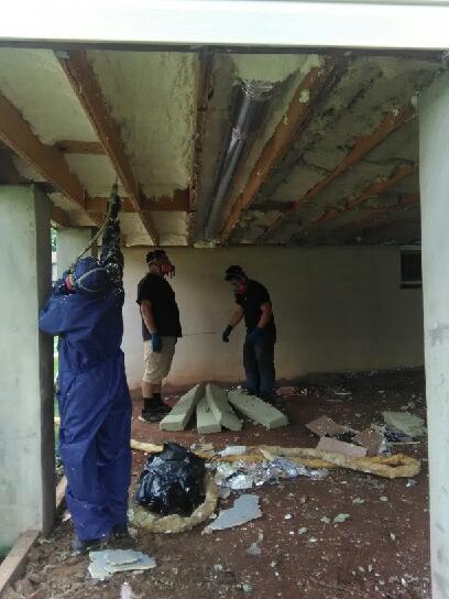 Comfenergy Production Team Hard At Work Insulating A Porch Floor Insulating A Porch Floor