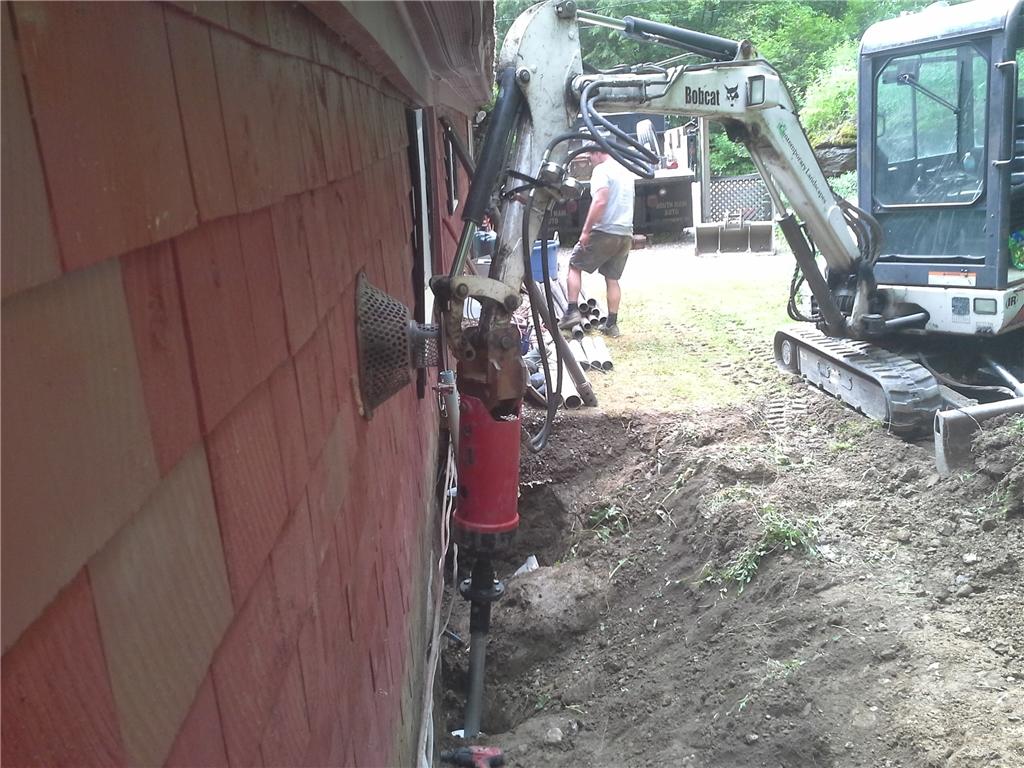 Foundation Repair Helical Pier Installation in Brandon, Vermont
