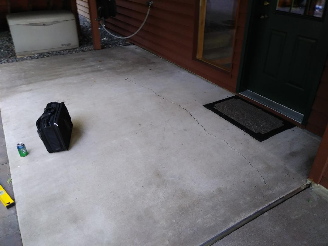 Concrete Lifting and Leveling Concrete Patio Repair in Stone Lake, WI