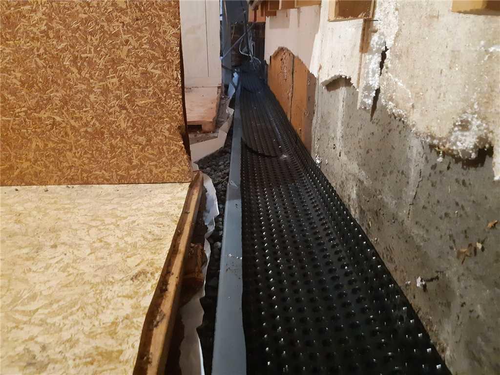 Imperméabilisation de soussol Installation d