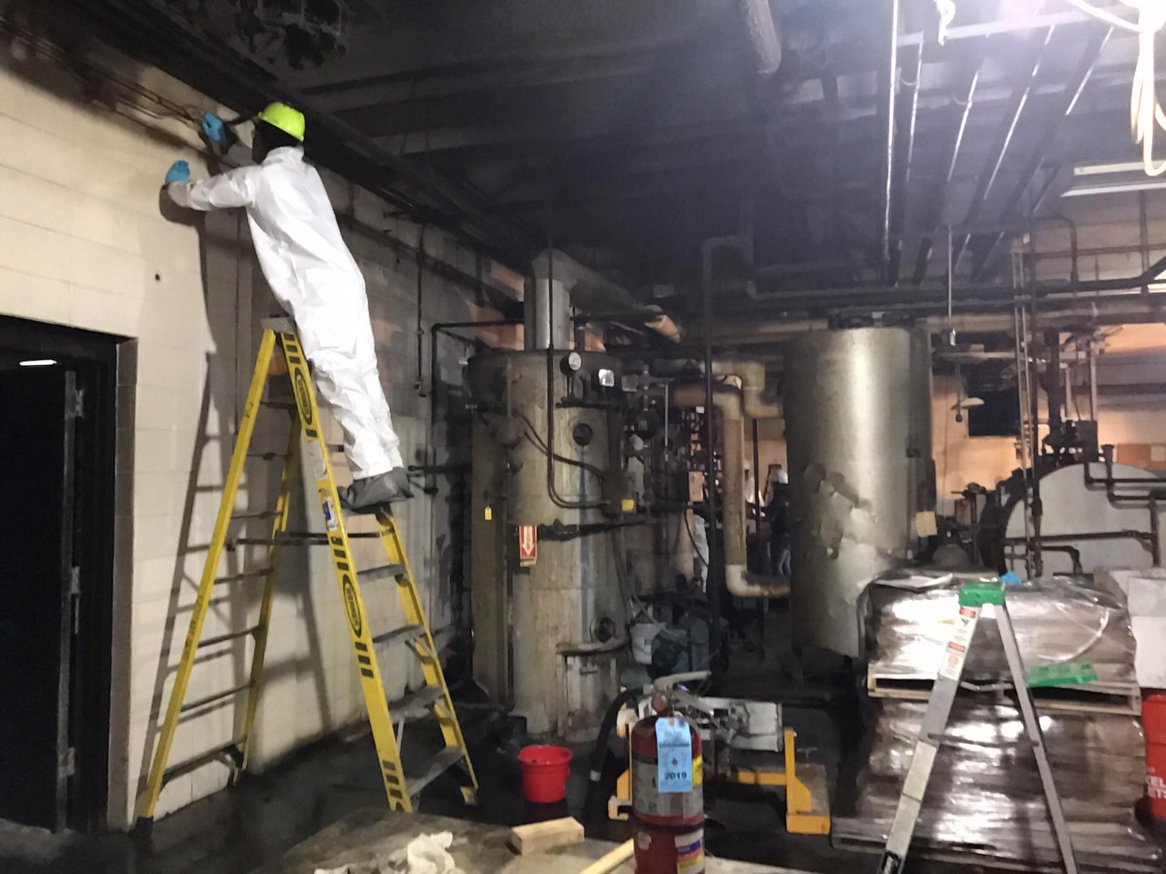 Fire Damage Large industrial fire Structural cleaning