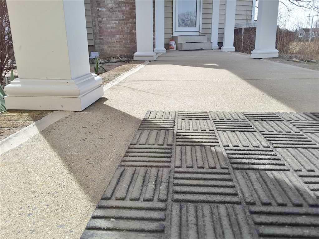 Concrete Lifting and Leveling Front sinking Walkway Raised and