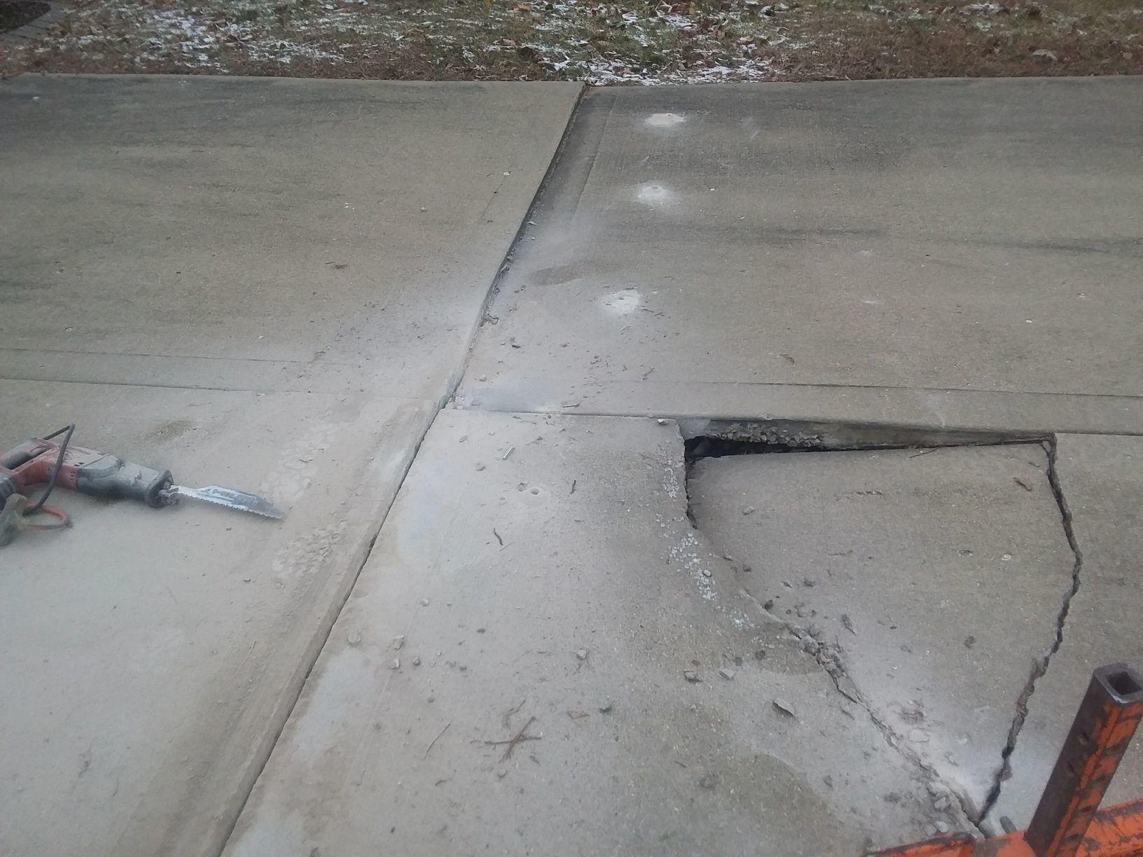 Basement Waterproofing Concrete Repair in Maryville, IL Sinking