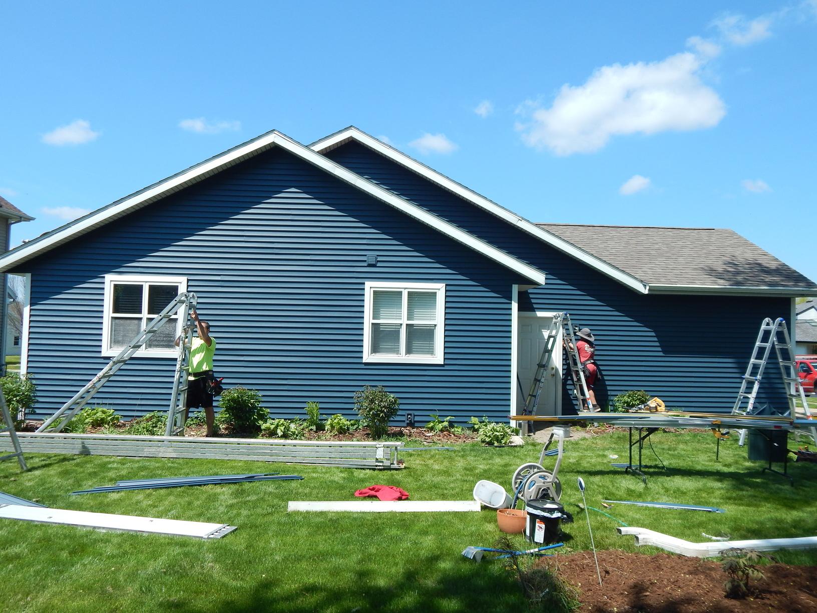 Siding New Siding &amp; Gutters in Madison, WI Progress Photo