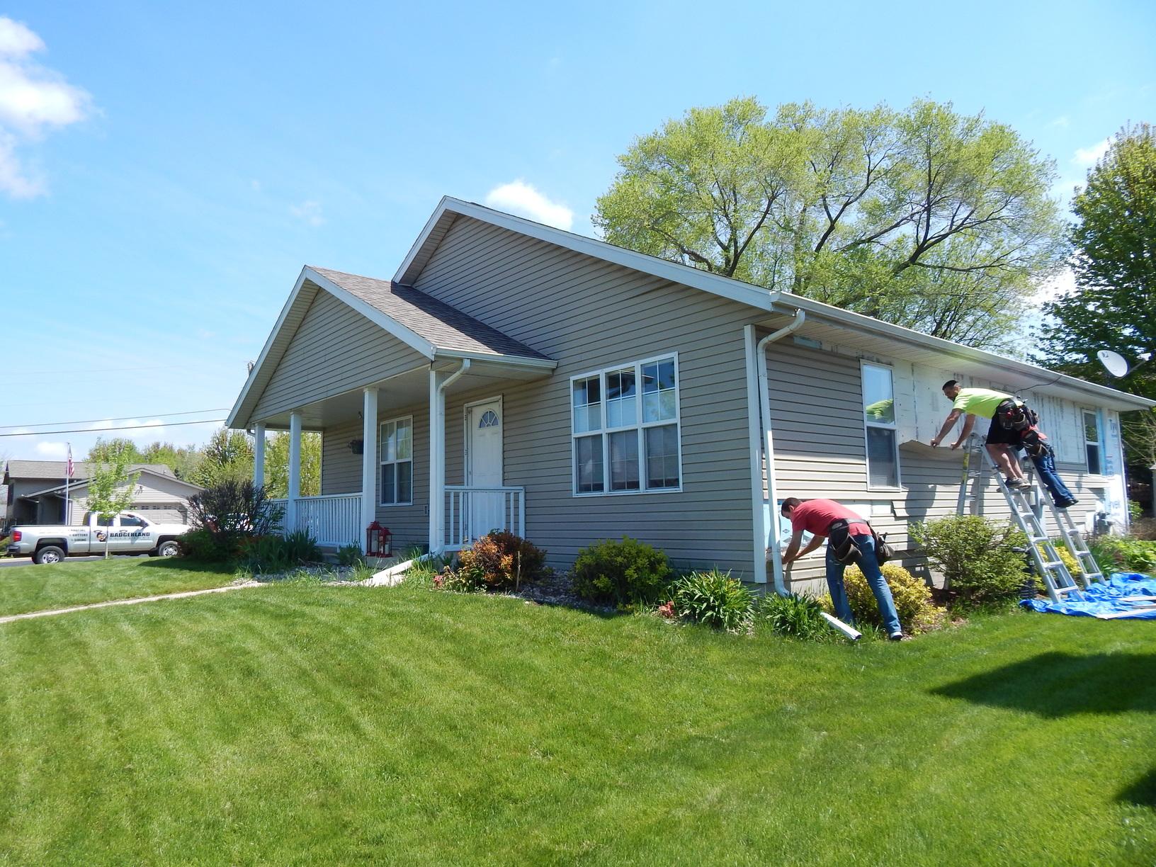 Siding New Siding & Gutters in Madison, WI Progress Photo Siding New Siding & Gutters in Madison, WI Progress Photo