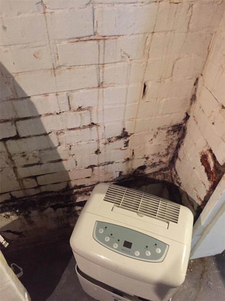 Basement Waterproofing Waterproofing a Room in Springfield, IL. Old