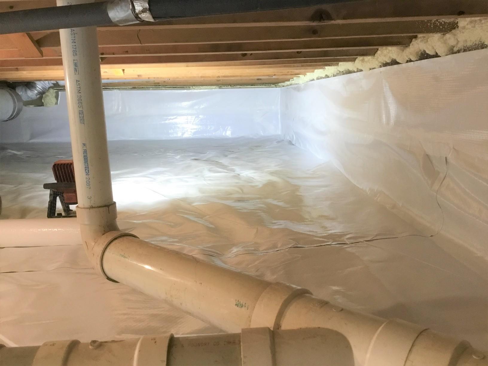 CleanSpace Crawl Space Encapsulation System installed in Dayton, OH