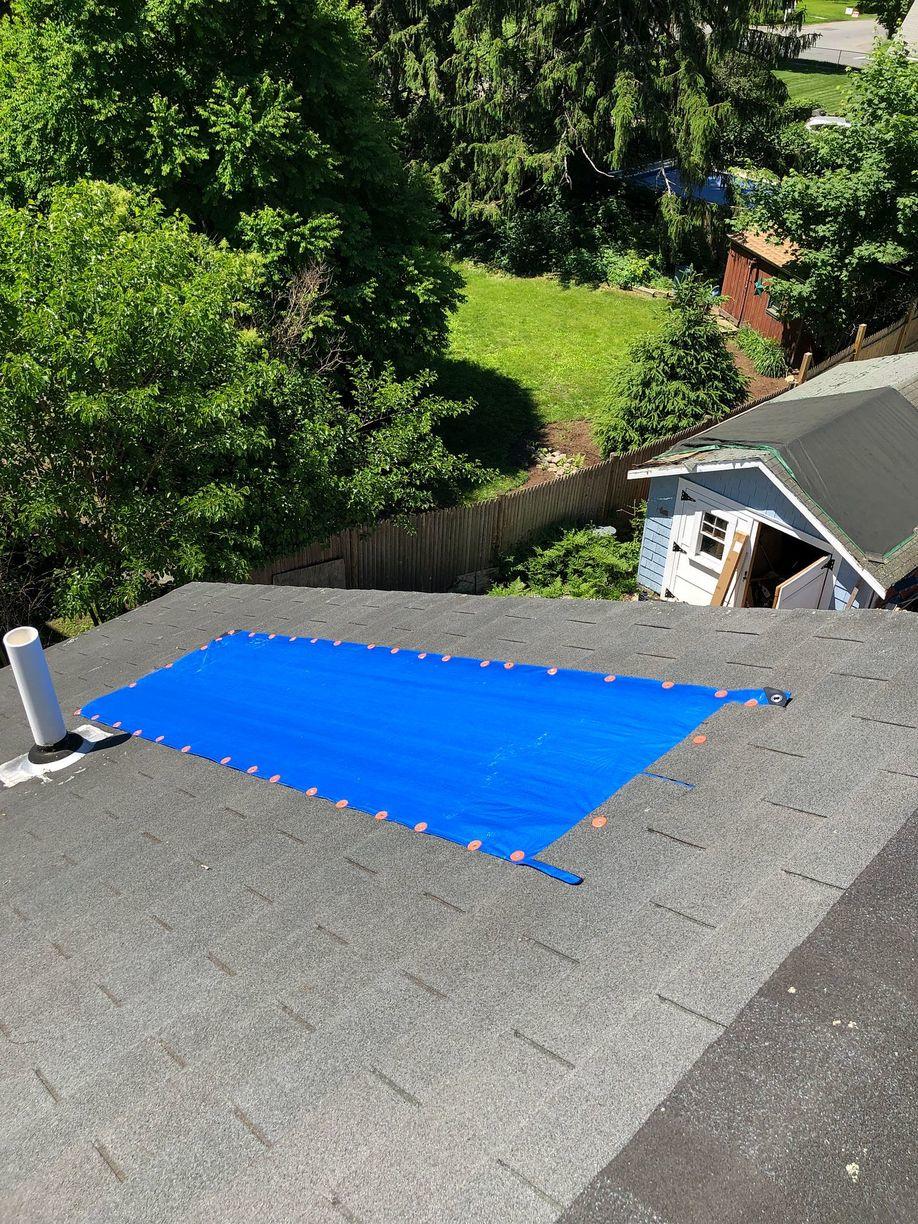 Disaster Restoration Natick Ma Wind Damaged Roof Repair High St Natick Ma High St