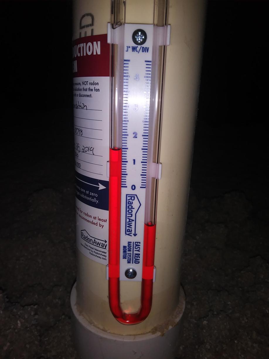 Radon Gas Mitigation Radon Mitigation, Plaistow, NH Radon Manometer