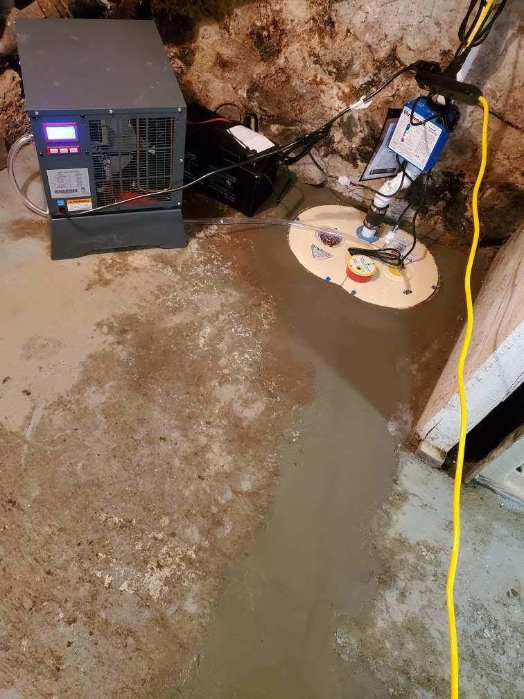 Basement Waterproofing A Wet Basement in Leominster, MA is Now Dry