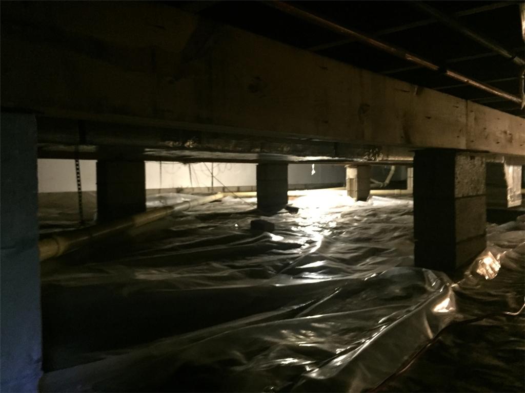 Crawl Space Repair Crawlspace Waterproofing with CleanSpace™ Thin