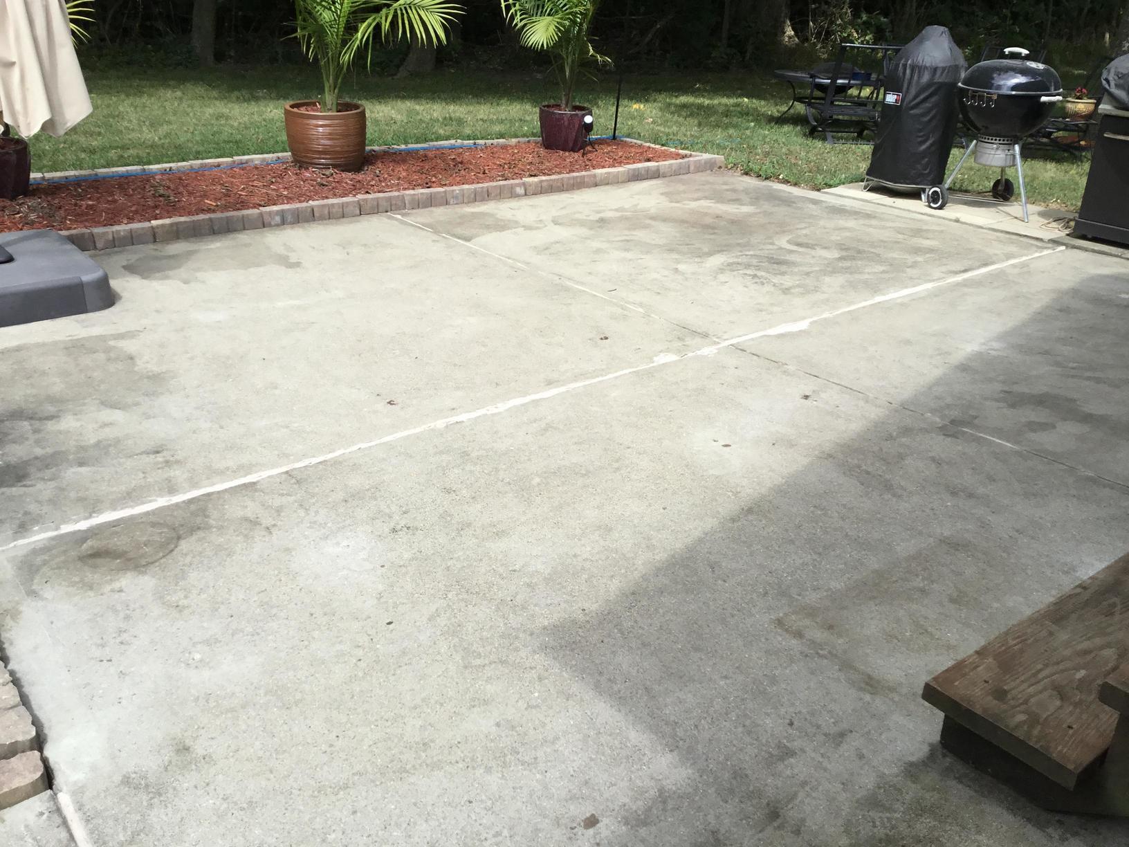 Concrete Lifting and Leveling Repairs on a patio and sidewalk using