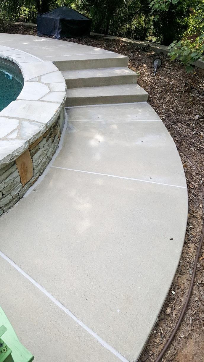 Concrete Repair Pool Deck Repair in Harrisburg, NC Post Crack