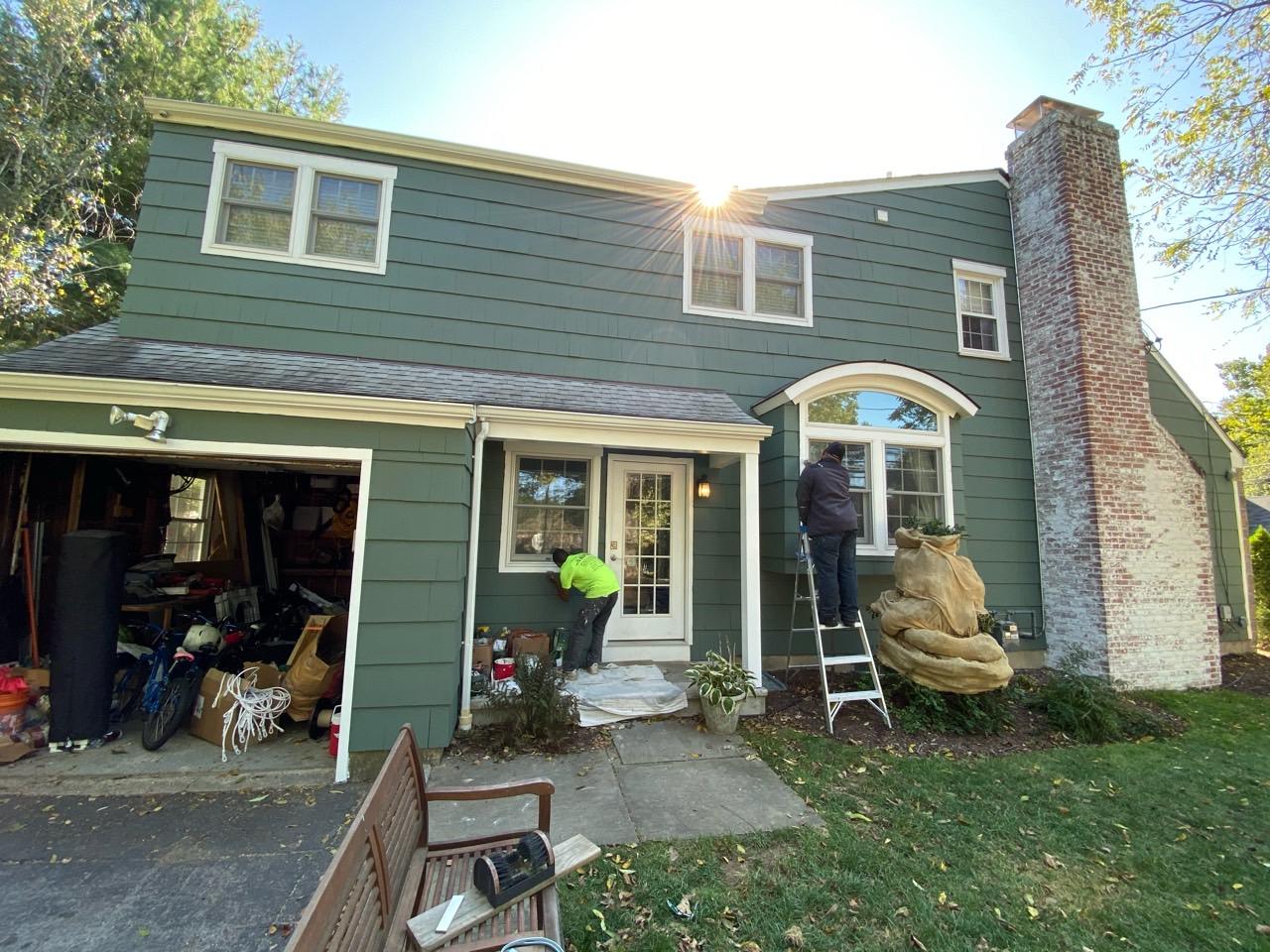 Residential Painting Riverside Exterior Painting Final Coat Trim