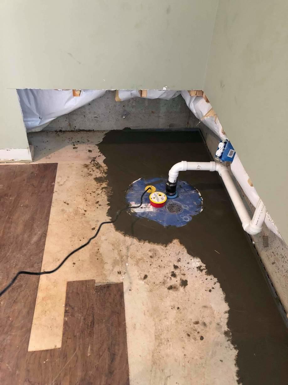Basement Waterproofing Water seeping into the basement in several