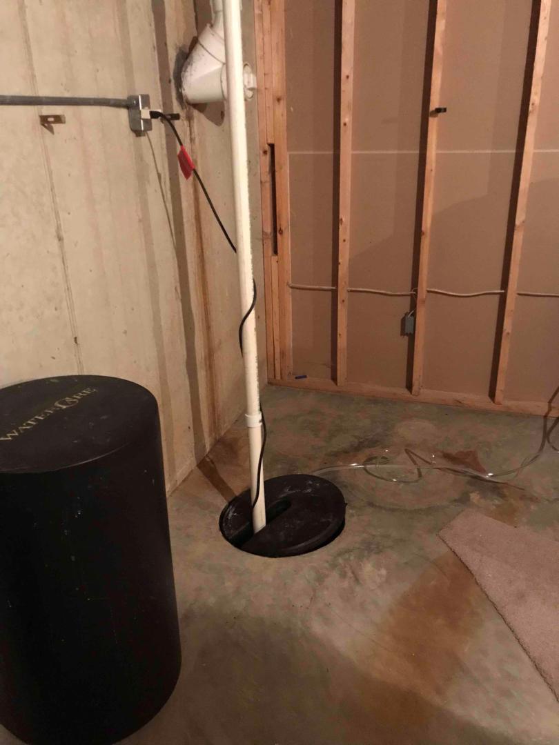 Basement Waterproofing Waterproofing in Millstadt, IL Old Sump Pump