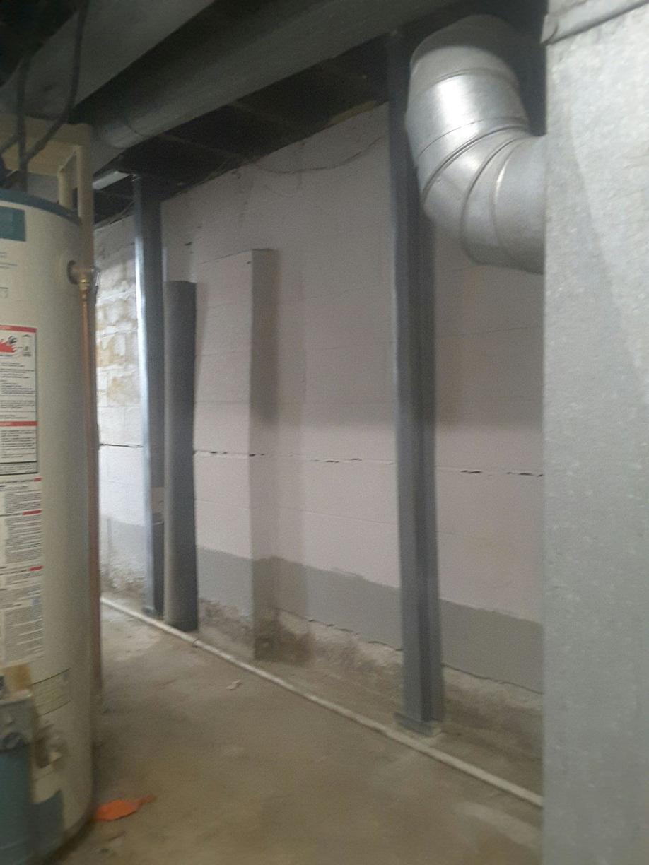 Basement Waterproofing Wall Support in Decatur, Illinois PowerBrace
