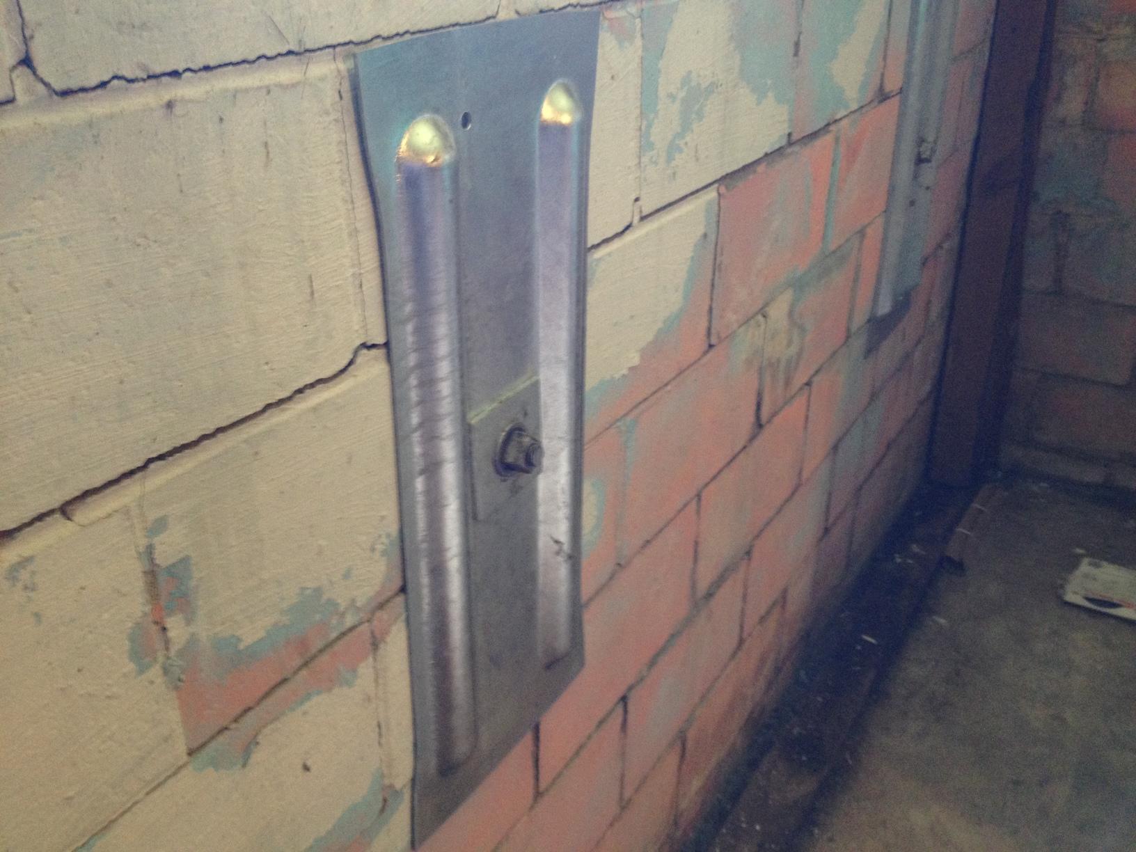 Foundation Repair Wall Anchoring a Block Foundation in Belleville IL