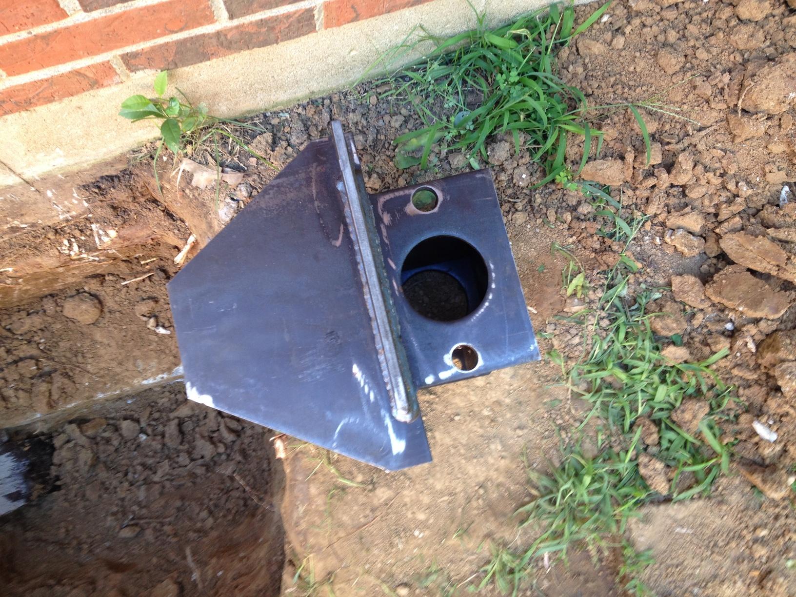 Foundation Piering Oakville, MO Push Pier Footing Bracket