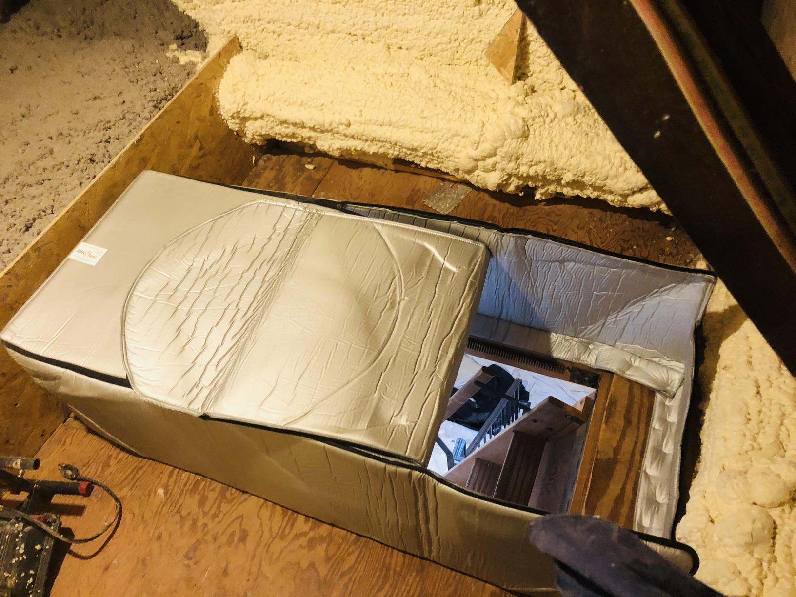 Attic Insulation Encapsulation in Arlington, VA Hatch Cover